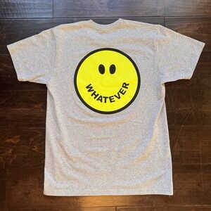 Size Large - Supreme Whatever Smiley Tee Grey 2016